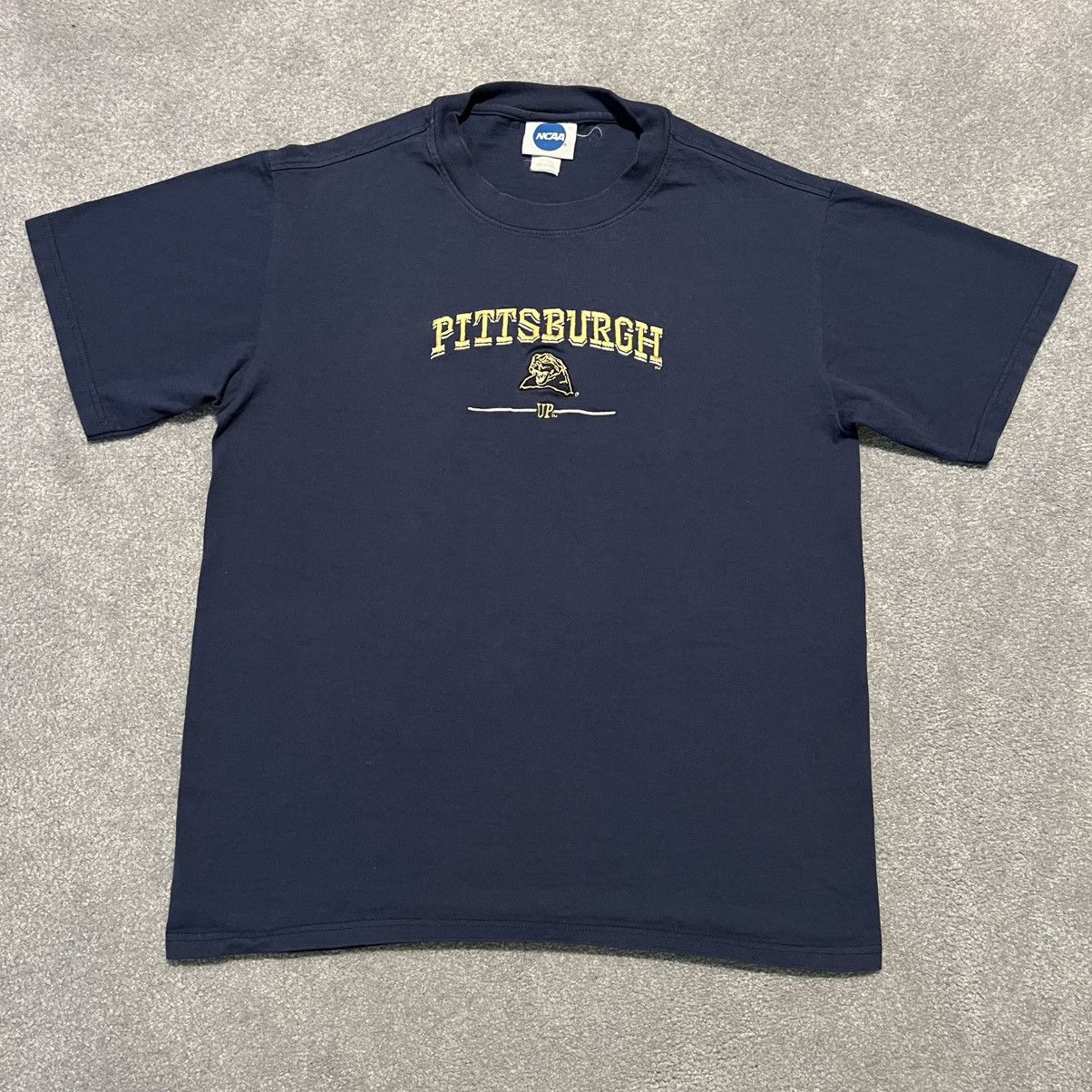 Vintage Vintage 2000s Pittsburgh Panthers Embroidered Logo Tee Shirt Size US M / EU 48-50 / 2 - 2 Thumbnail