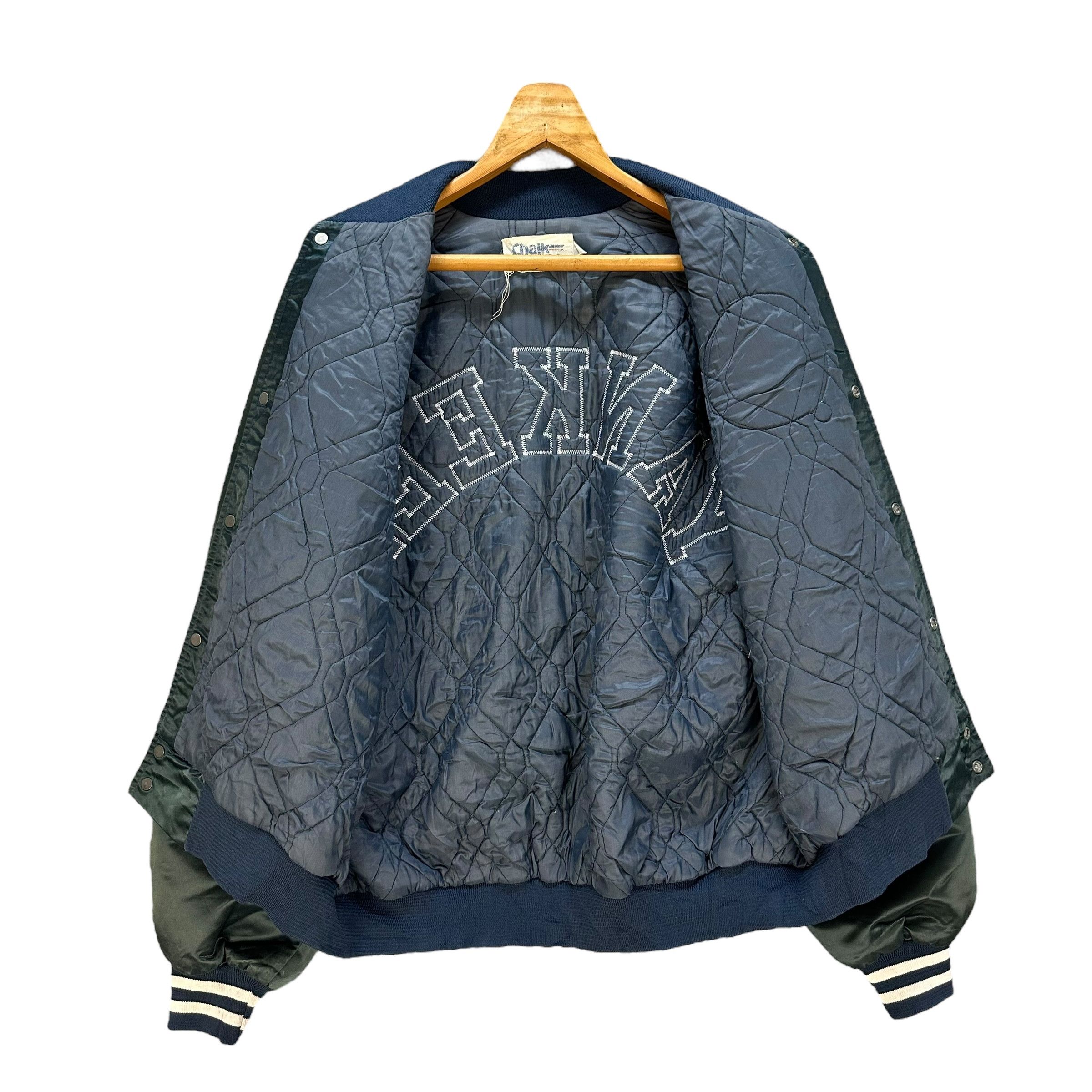 New York Yankees Vintage YANKESS Big Logo Green Stadium Jacket #A56-1295 Size US XL / EU 56 / 4 - 10 Thumbnail