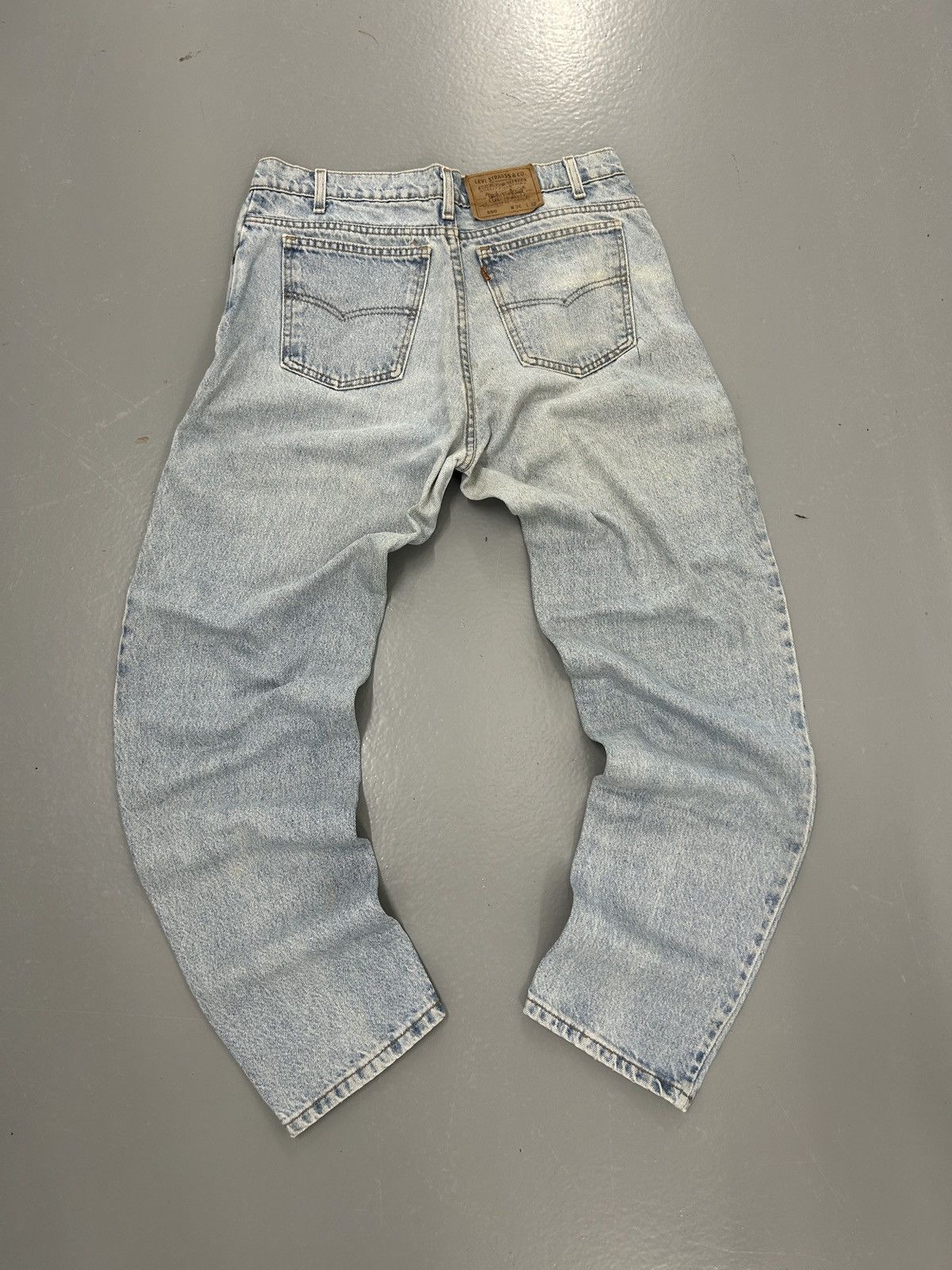 Levi's Crazy vintage y2k faded Levi’s 550 orange tab distressed Size US 34 / EU 50 - 1 Thumbnail