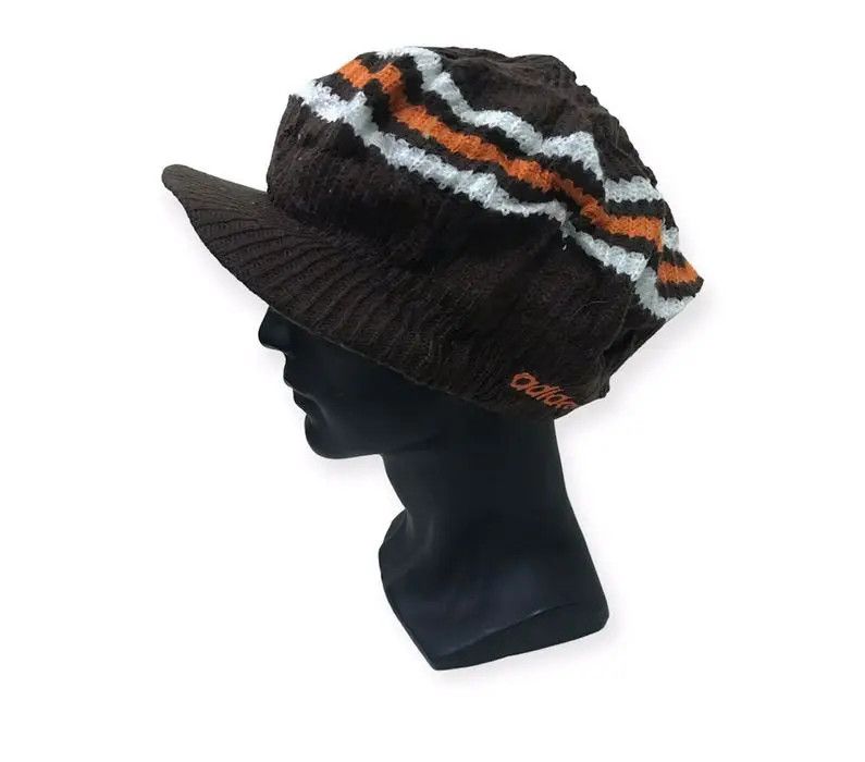Adidas × Vintage Adidas Stripe Design Beanie Hat Size ONE SIZE - 1 Thumbnail