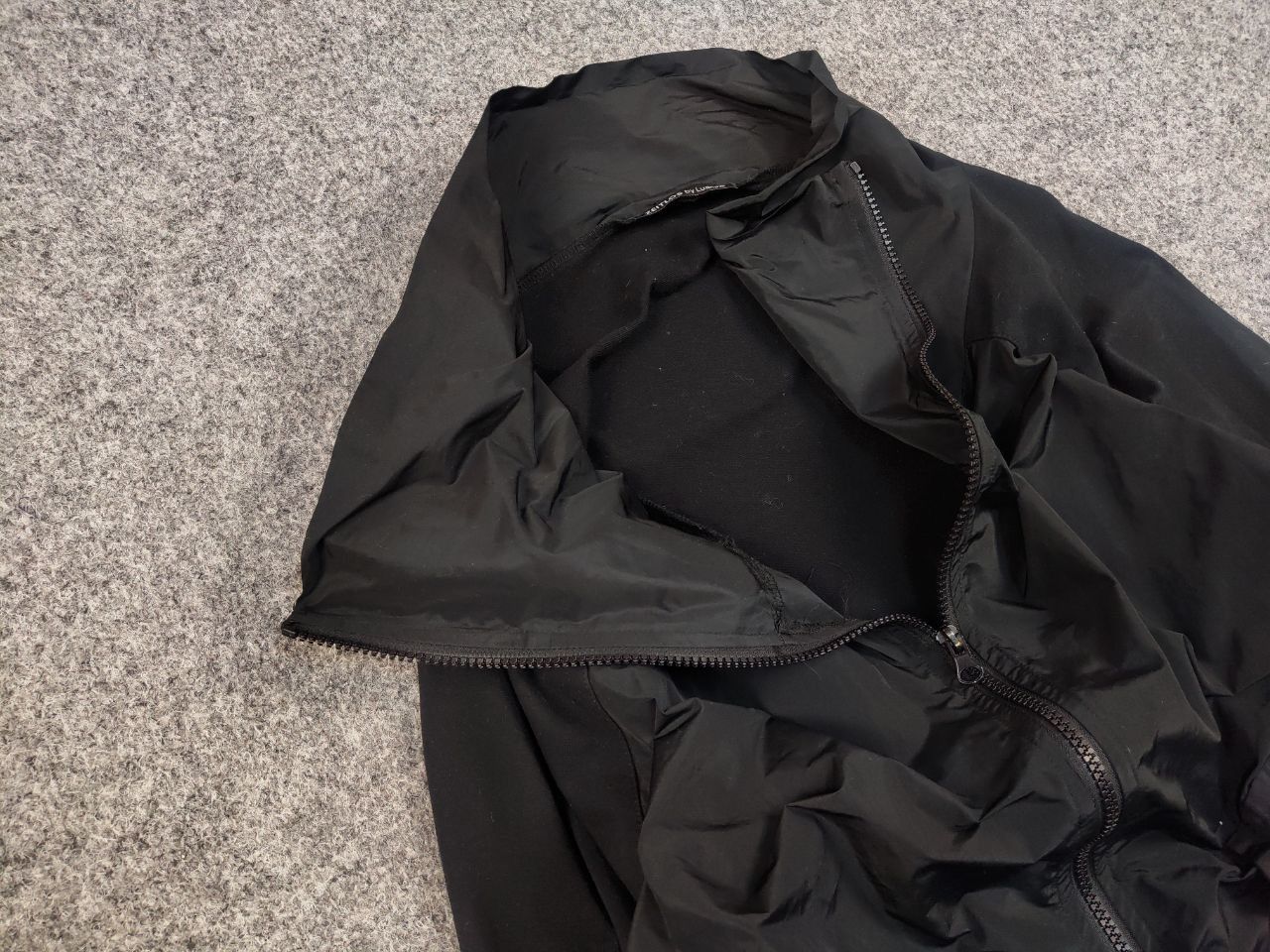 Japanese Brand ZEITLOS by Luana Design Black Oversized Zip Light Jacket Size M / US 6-8 / IT 42-44 - 7 Thumbnail