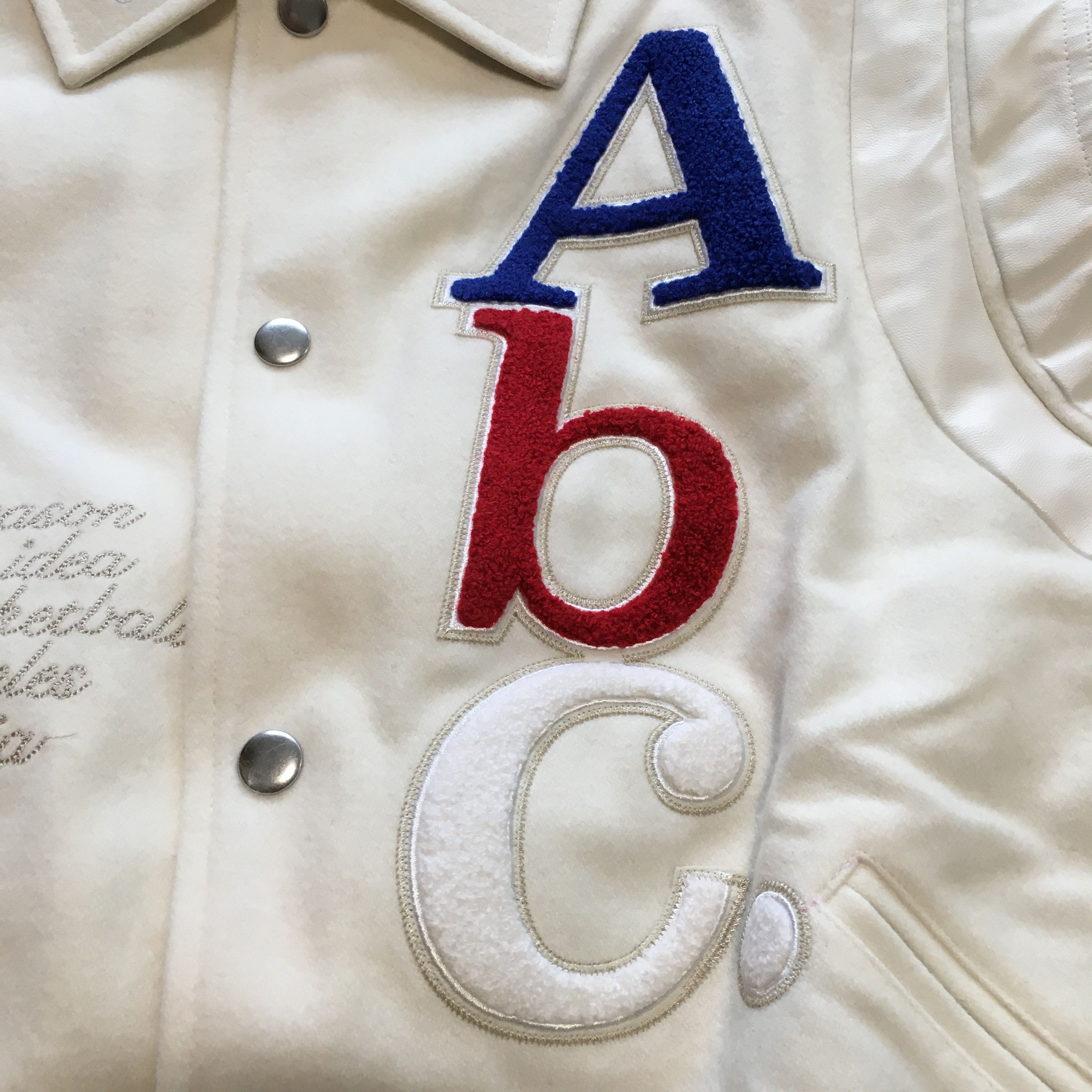 Advisory Board Crystals × NBA Abc. NBA Team Varsity Jacket (White) Size US S / EU 44-46 / 1 - 5 Thumbnail