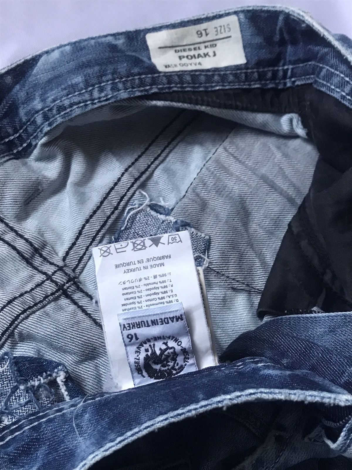 Diesel 🔸DIESEL - Diesel Kid POIAK J Stonewashed Denim Jeans🔸 Size US 31 - 9 Thumbnail