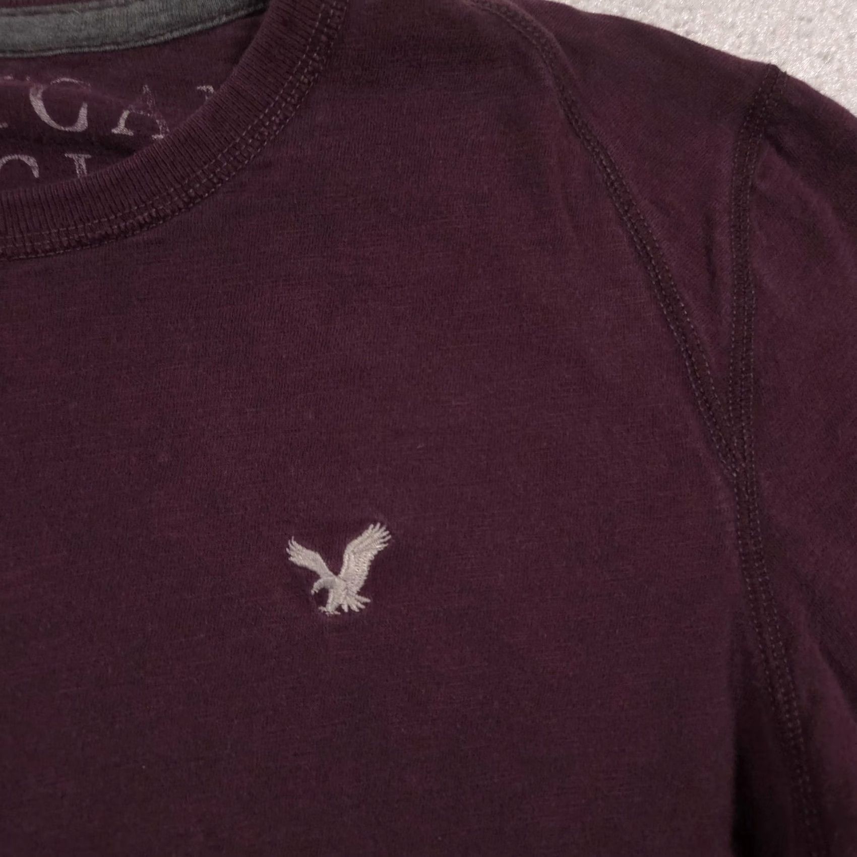American Eagle Outfitters American Eagle Outfitters Shirt Mens S Red Long Sleeve Logo Tee Crewneck Size US S / EU 44-46 / 1 - 4 Thumbnail