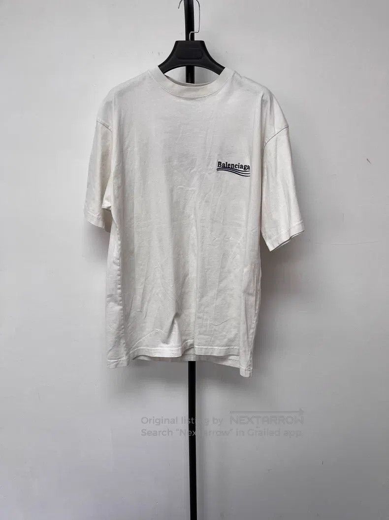 Balenciaga Balenciaga Logo Embroidery Pattern Short Sleeve T-Shirt Size US XS / EU 42 / 0 - 1 Thumbnail