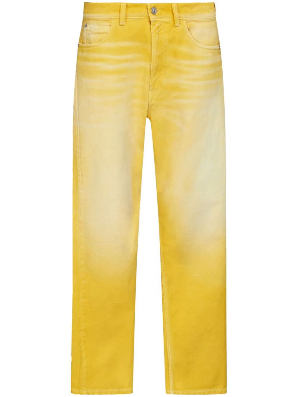 Marni o1srvl11e0724 Denim Trouser in Yellow Size US 33 - 1 Thumbnail