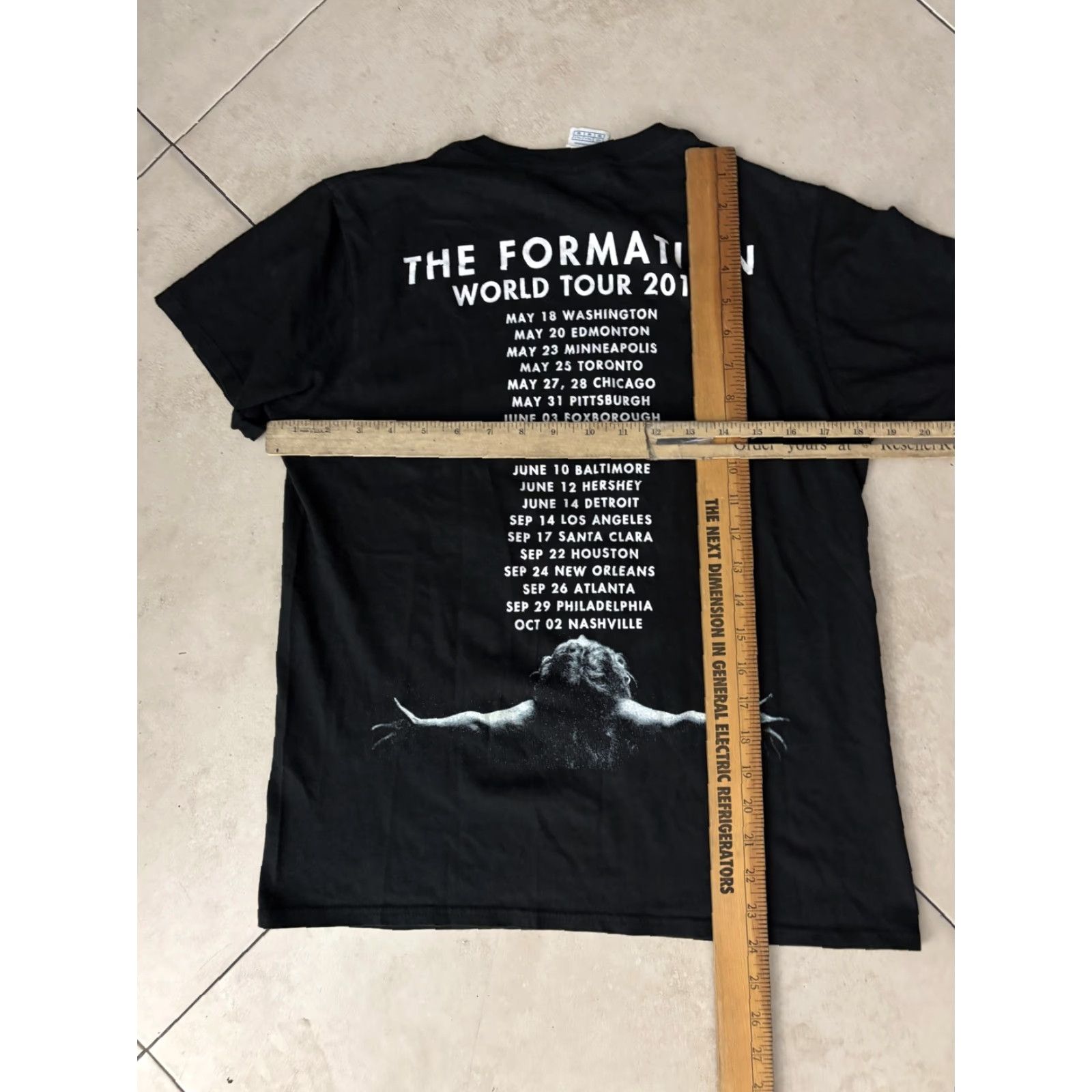 Delta Beyonce Shirt Mens M Black Formation World Tour 2016 Graphic T-Shirt Delta Size US M / EU 48-50 / 2 - 6 Thumbnail