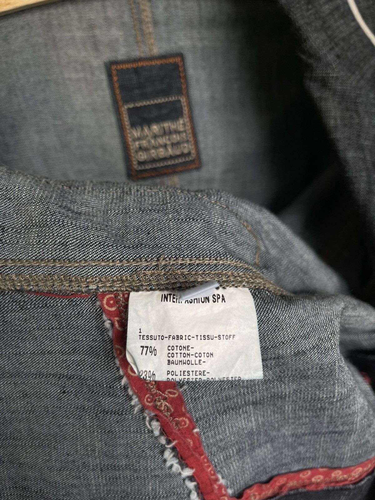 Marithe + Francois Girbaud Marithe Francois Girbaud Avant Garde Denim Blazer Jacket Size M / US 6-8 / IT 42-44 - 14 Thumbnail