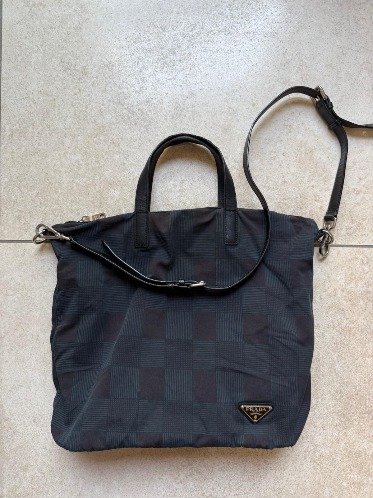 Prada Prada Chess Tote Bag Logo Size ONE SIZE - 8 Thumbnail