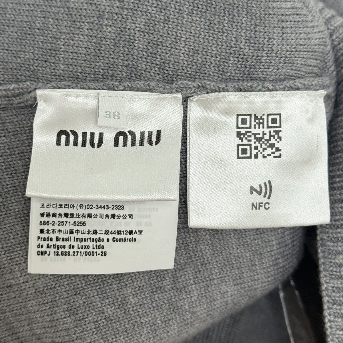 Miu Miu Miu Miu New Spliced Letter Jacquard Knit Casual Shorts K26WX Size 26" / US 2 / IT 38 - 4 Thumbnail