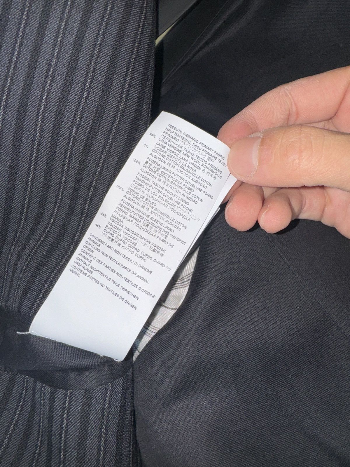 Maison Margiela Mainline Margiela Striped wool blazer Size 50R - 6 Thumbnail