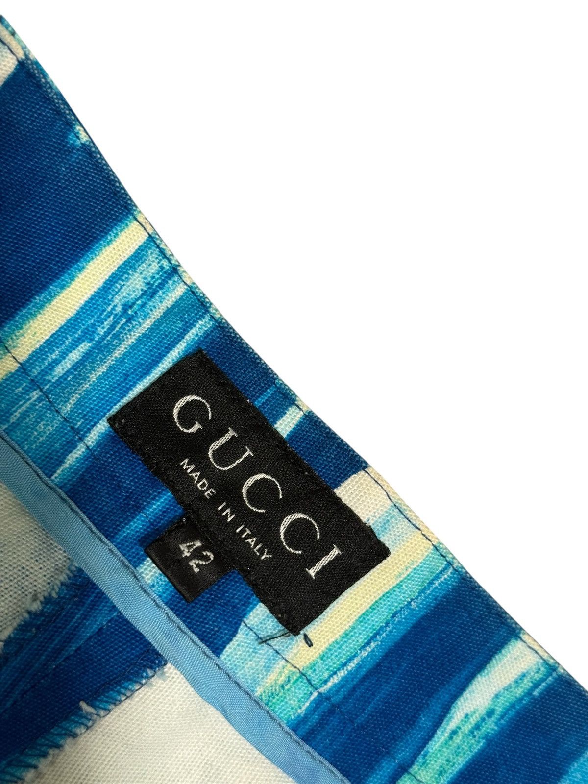 Gucci Gucci Tom Ford SS1996 Runway Painted Print Trousers Size 28" / US 6 / IT 42 - 4 Thumbnail