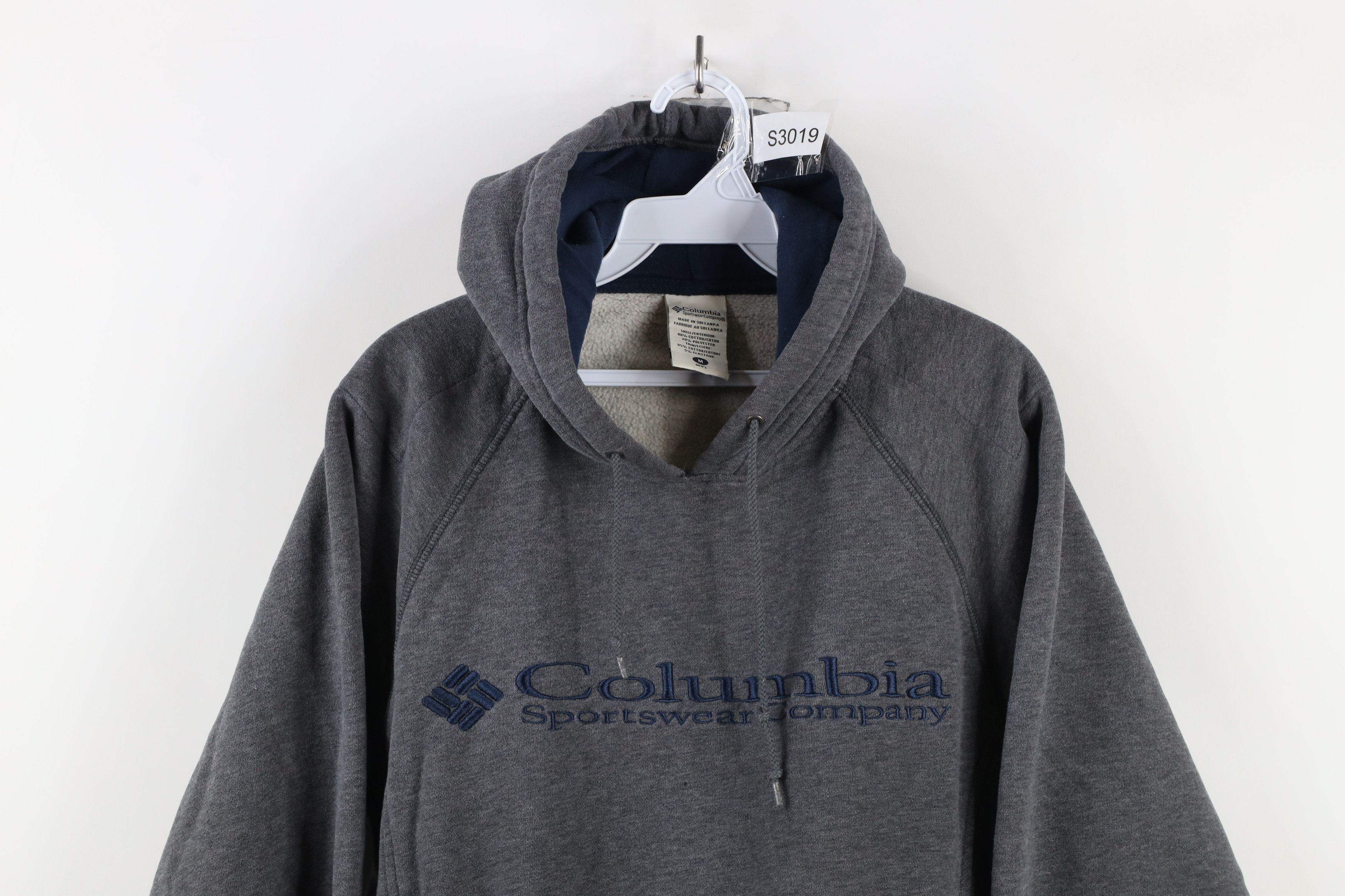 Columbia × Vintage Vintage 90s Columbia Faded Spell Out Hoodie Sweatshirt Gray Size US M / EU 48-50 / 2 - 2 Thumbnail