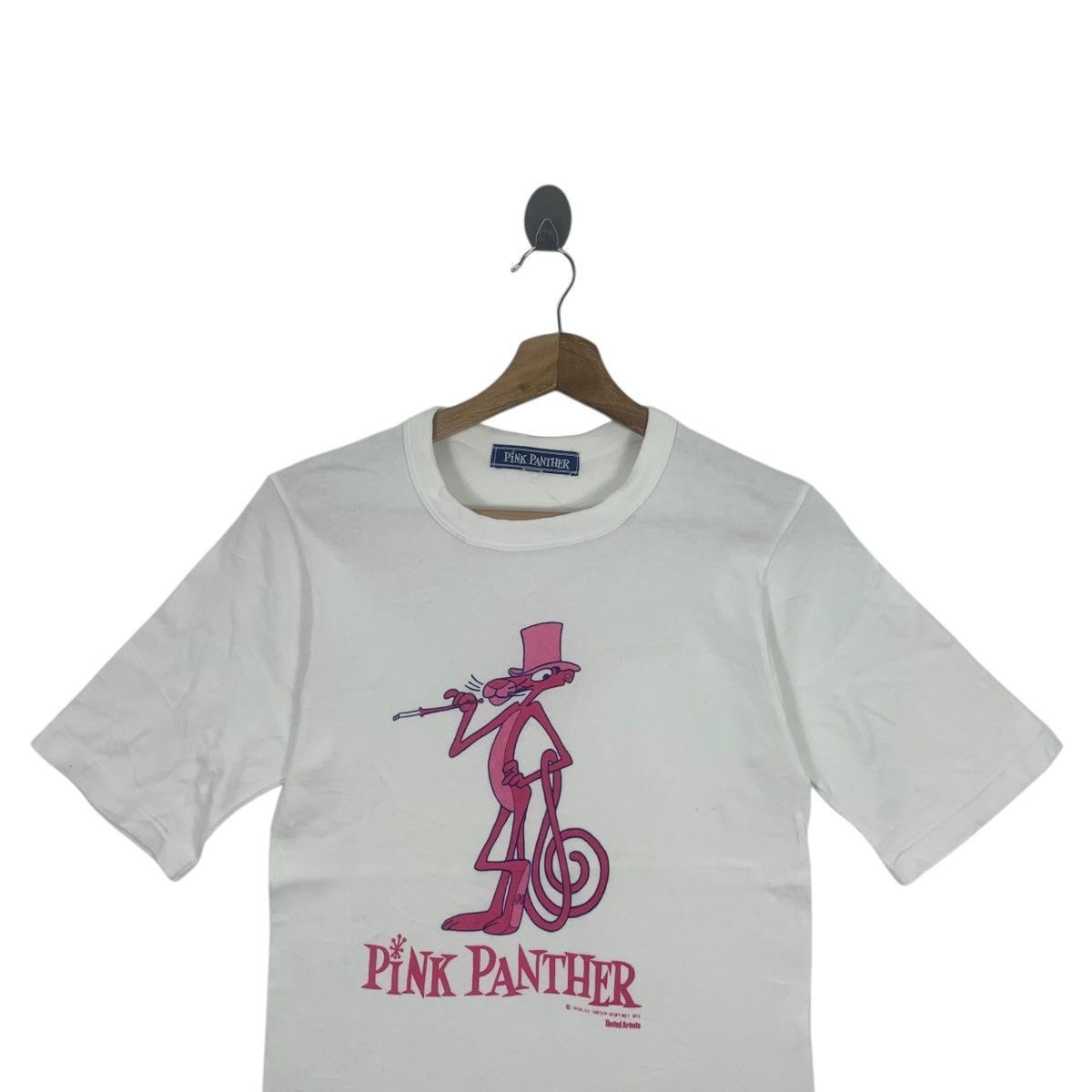 Vintage Vintage 90’ PINK PANTHER CARTOON Detective Tee Shirt Top Size XS / US 0-2 / IT 36-38 - 2 Thumbnail