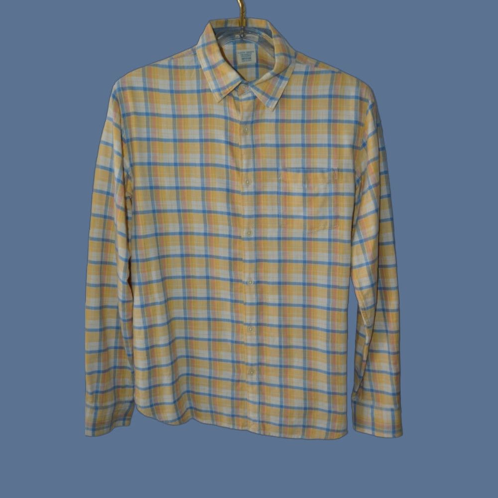 Lucky Brand Lucky Brand Shirt Mens Adult Medium Blue Plaid Cotton Flannel Button-Up Casual Pocketed Size US M / EU 48-50 / 2 - 1 Thumbnail