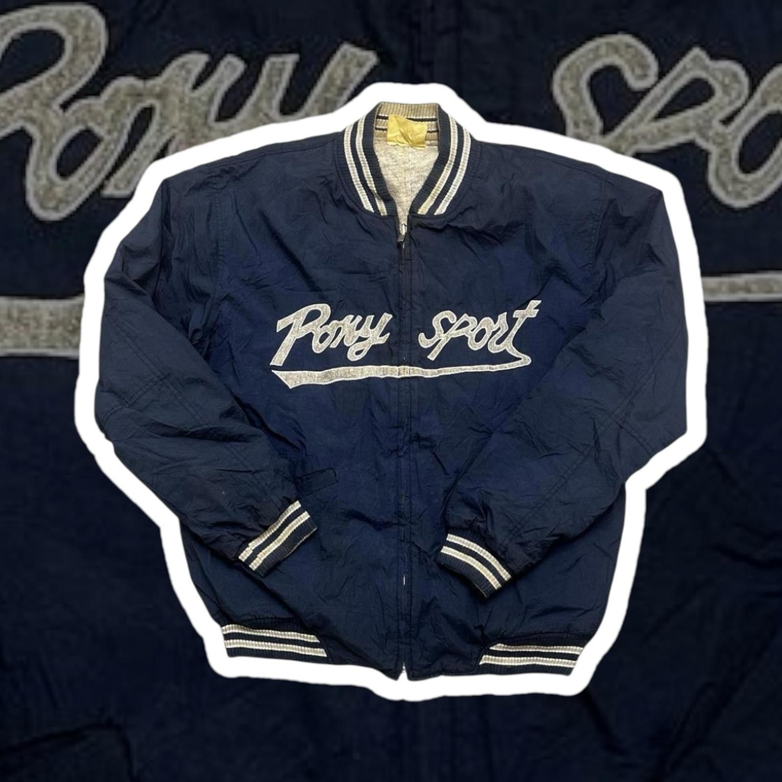 PONY Pony Sport Vintage Jacket - Navy Blue Size US L / EU 52-54 / 3 - 1 Thumbnail