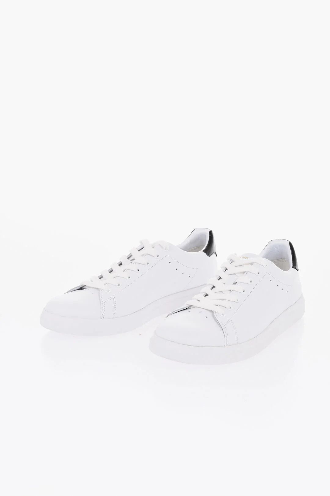 Tory Burch og1mm0426 Leather Low-Top Sneakers in White Size US 12 / IT 42 - 3 Thumbnail