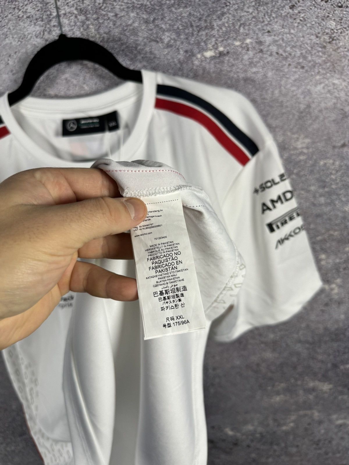 Formula 1 × Mercedes-Benz AMG Petronas Formula 1 Team Racing New T shirt Blokcore Size US XXL / EU 58 / 5 - 11 Thumbnail