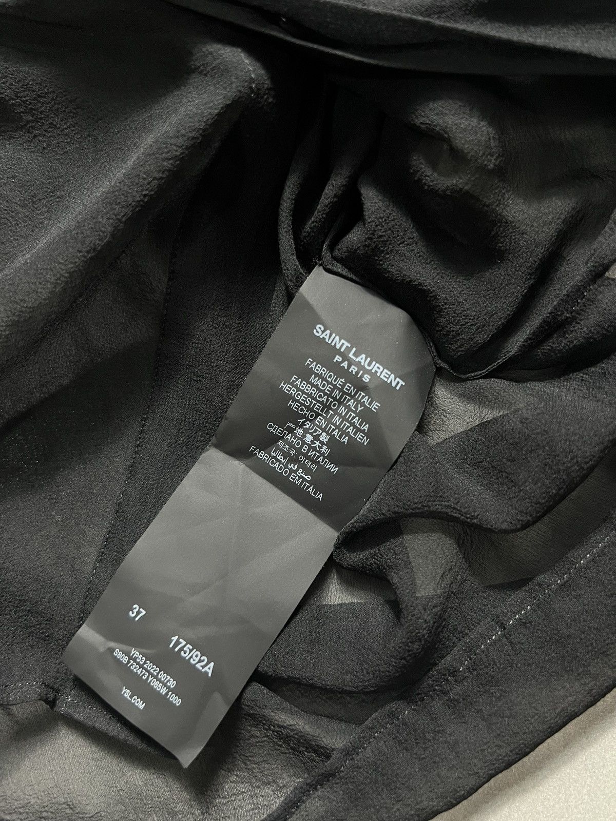 Saint Laurent Paris Saint Laurent Paris - S/S '22 Mesh Buttondown Longsleeves Size M / US 6-8 / IT 42-44 - 7 Thumbnail