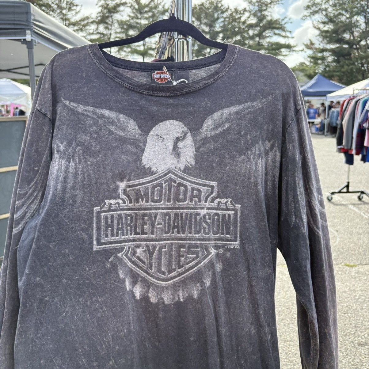 Harley Davidson 2008 Harley Davidson, Eagle graphic, long sleeve Size US L / EU 52-54 / 3 - 4 Thumbnail