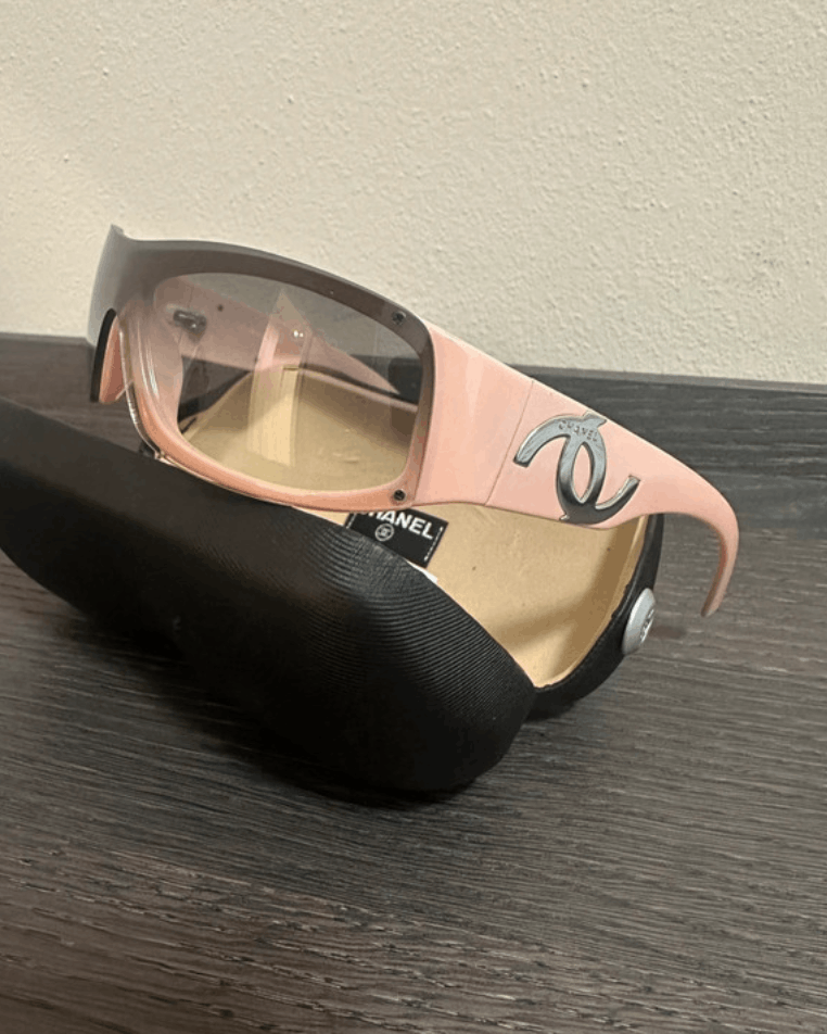 Chanel × Vintage CHANEL Sunglasses 5072 Mask Visor Rimless Ski Shield 4033 Size ONE SIZE - 1 Thumbnail