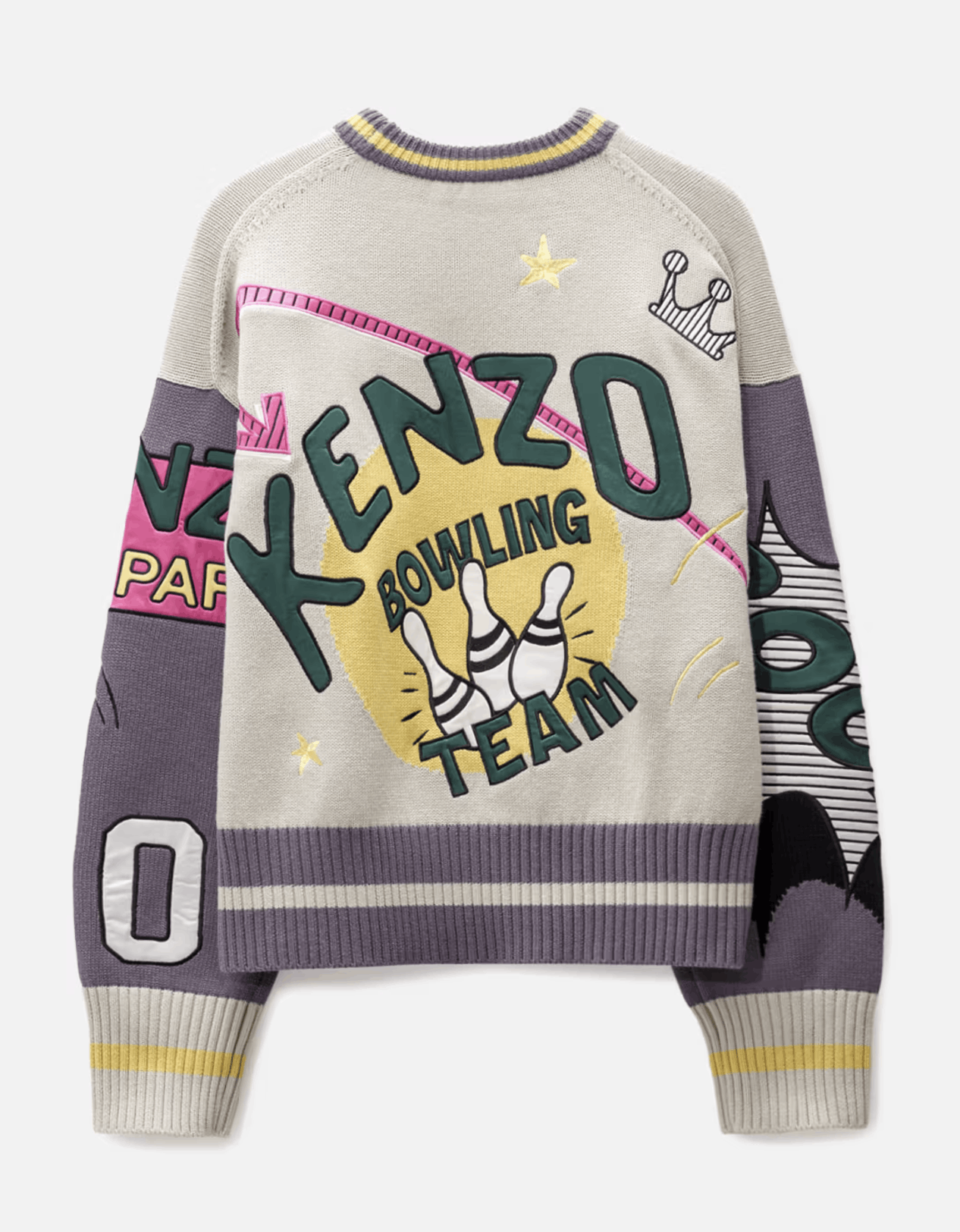Kenzo Kenzo 'Bowling Elephant' Merino Wool Jumper Size US L / EU 52-54 / 3 - 3 Thumbnail