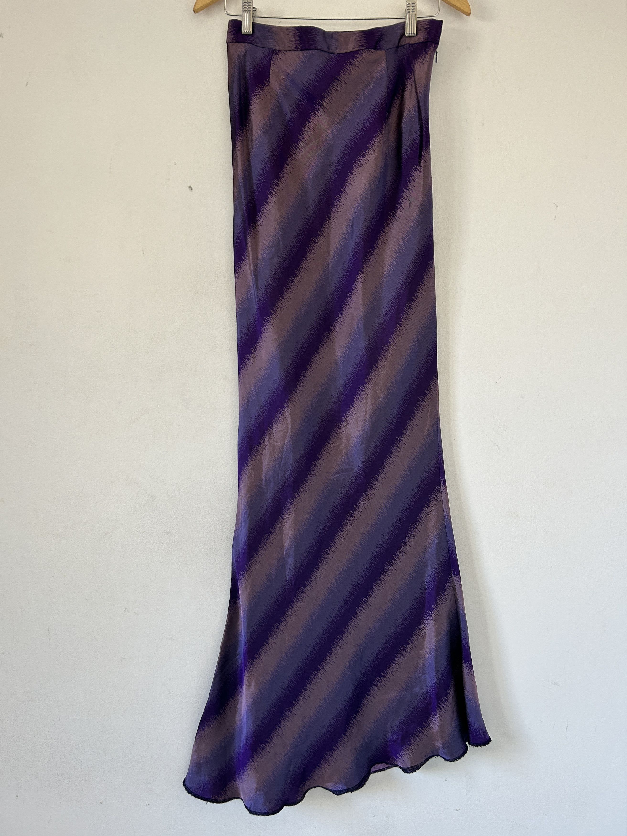Vintage Vintage 90s Satin Maxi Skirt Size 28" / US 6 / IT 42 - 11 Thumbnail