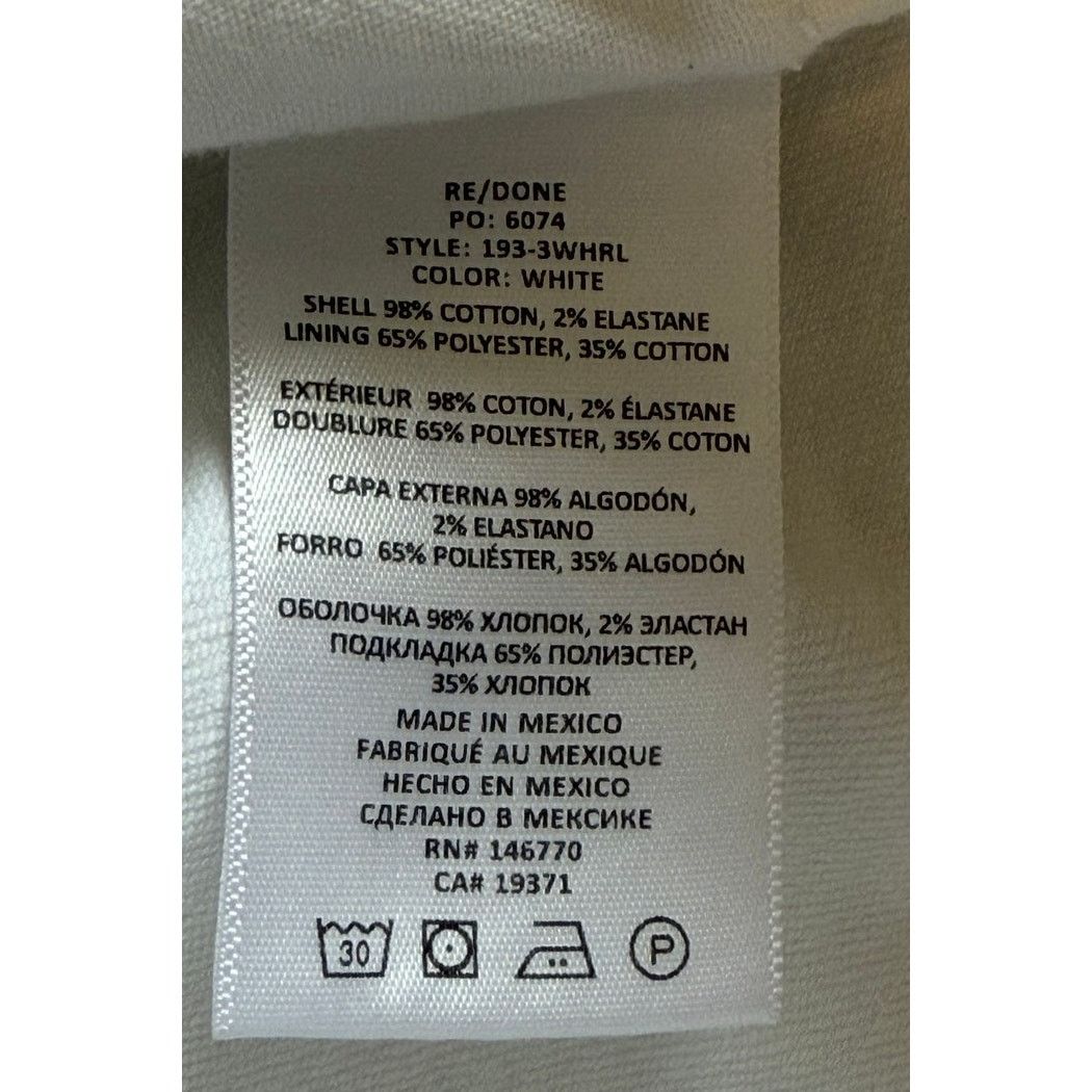 RE/DONE Re/Done Jeans Women 27 White 90s Loose High Rise Straight Size 27" / US 4 / IT 40 - 9 Thumbnail