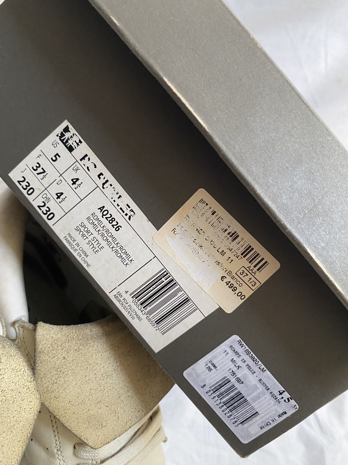 Adidas × Rick Owens Adidas X Rick Owens RS Runner vicious runner Size US 6.5 / IT 36.5 - 8 Thumbnail