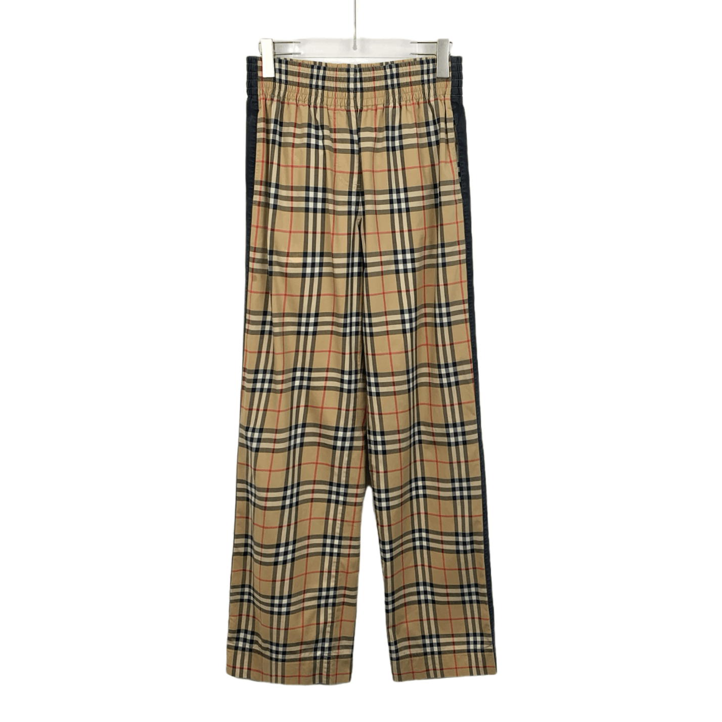 Burberry Burberry Brown Check Cotton Wide-Leg Pants (Size XS) Size 36" / US 14 / IT 50 - 1 Thumbnail