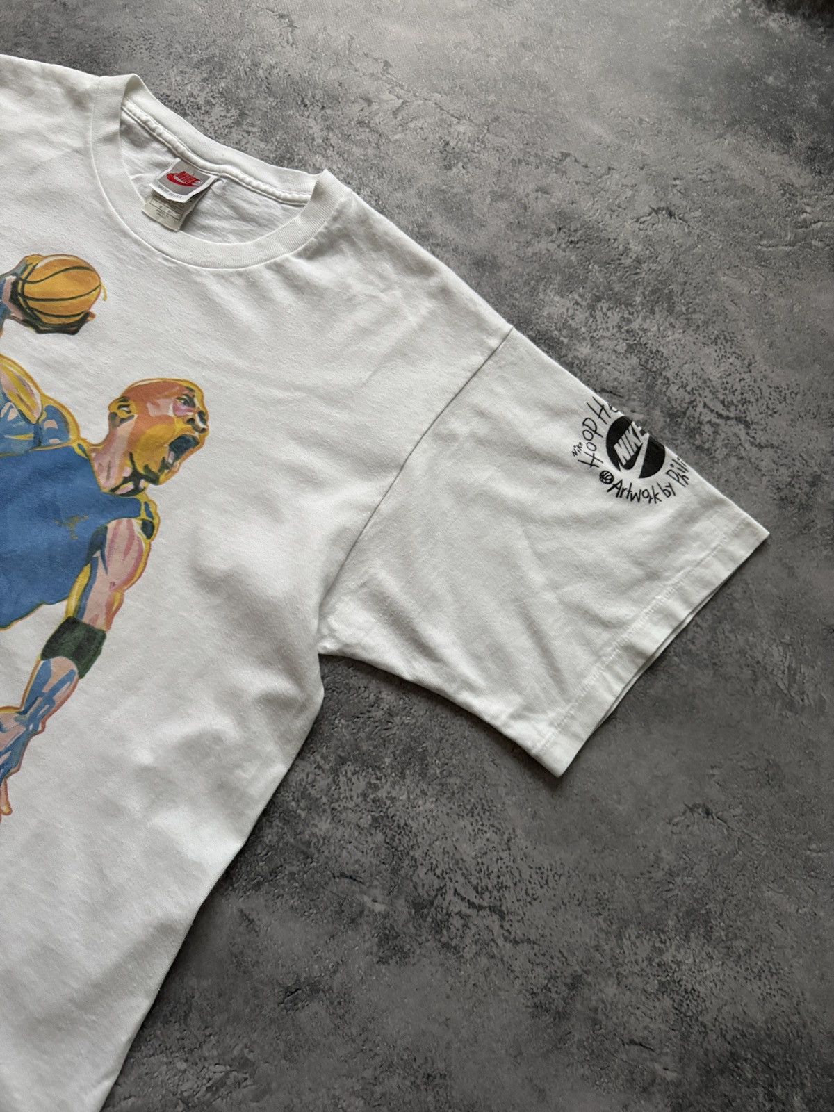 Nike Vintage 90s Nike Air Jordan HOOP HEROES PHILIP BURKE T-SHIRT Size US M / EU 48-50 / 2 - 6 Thumbnail