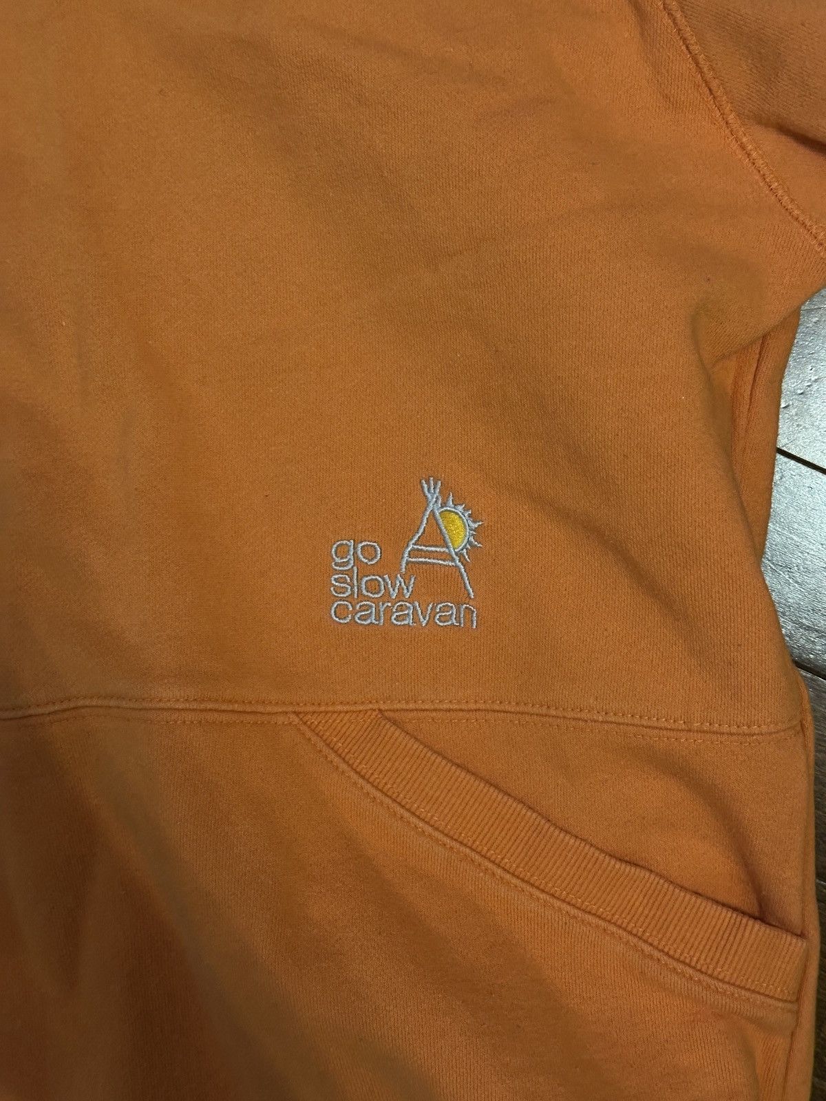 go slow caravan Go Slow Caravan Orange Hoodie Size US S / EU 44-46 / 1 - 2 Thumbnail