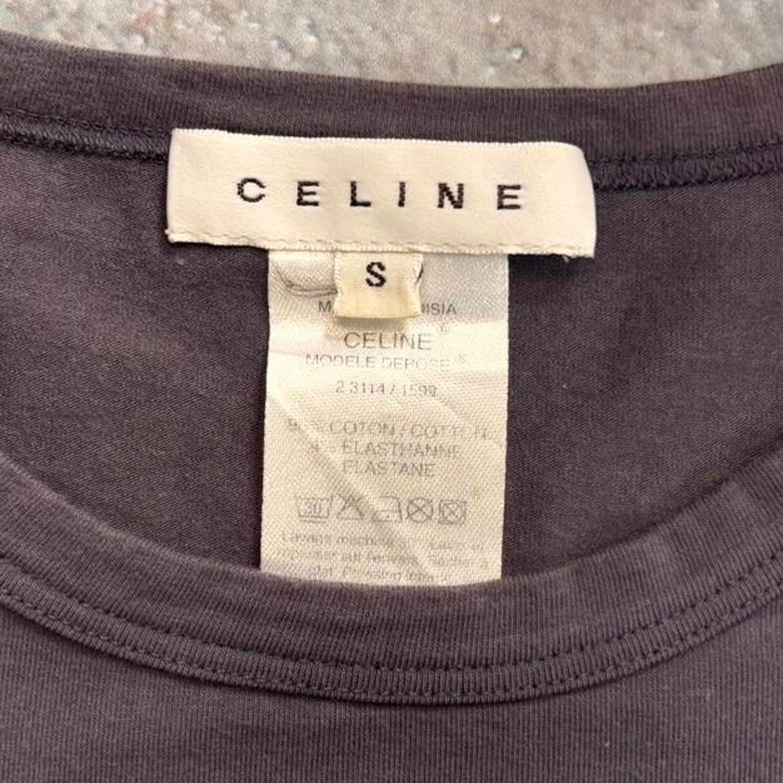 Celine Celine Light Purple Logo Baby Tee. Size Small Size S / US 4 / IT 40 - 5 Thumbnail