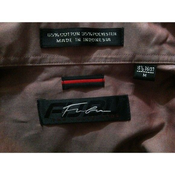 Fubu FUBU MENS NEW 65%COTTON 35%POLYESTER DRESS SHIRT 15.5/36-37 Size US M / EU 48-50 / 2 - 2 Thumbnail