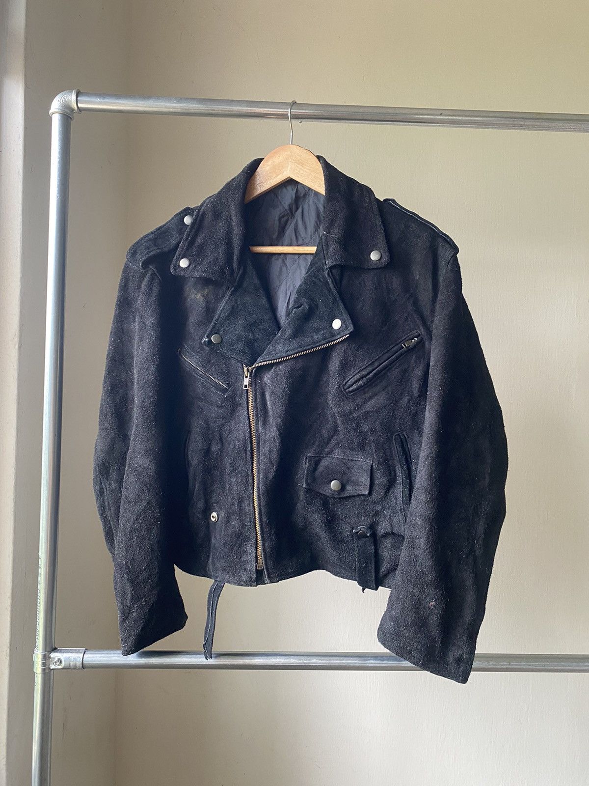 Yasuyuki Ishii VINTAGE RUDIES JAPAN BIKER LEATHER COWHIDE 90s LGB PUNK Size US M / EU 48-50 / 2 - 7 Thumbnail