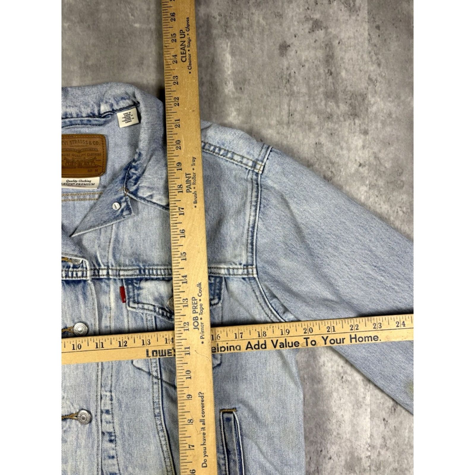 Levi's Levi's Jacket Women M Blue Denim Jean Zip Coat Cotton Western Trucker Size 32" / US 10 / IT 46 - 5 Thumbnail