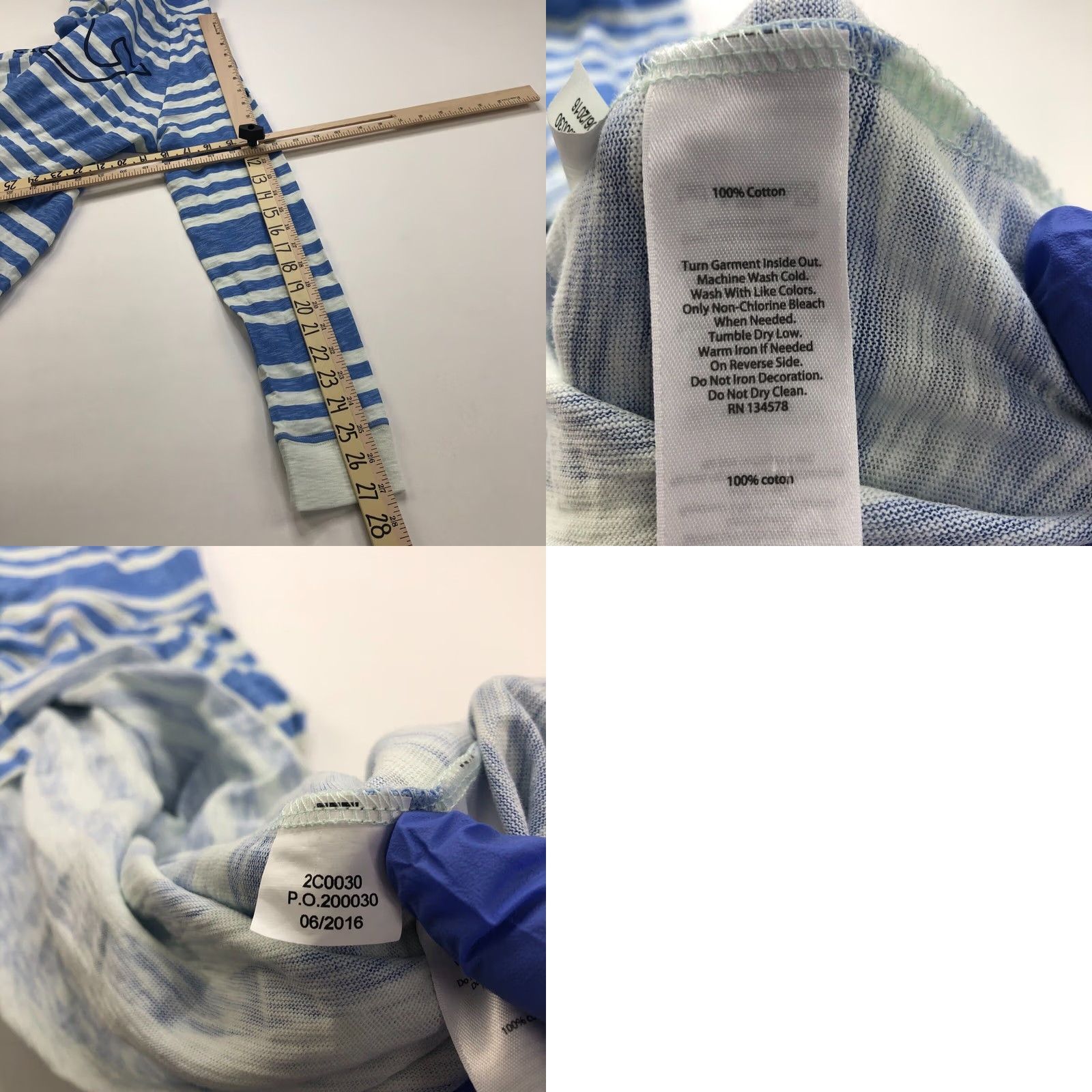 Vineyard Vines VINEYARD VINES XS MINT Blue Women's Hoodie Tunic Dress Cover Up Beach Shirt Size XS / US 0-2 / IT 36-38 - 8 Thumbnail