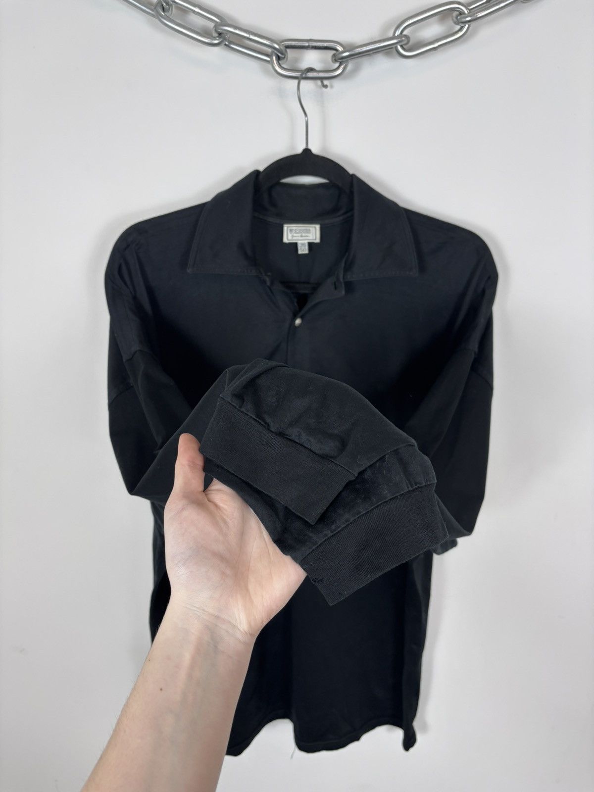 Versus Versace Vintage Gianni Versace Versus Men’s Long Sleeve Polo Shirt Size US L / EU 52-54 / 3 - 10 Thumbnail
