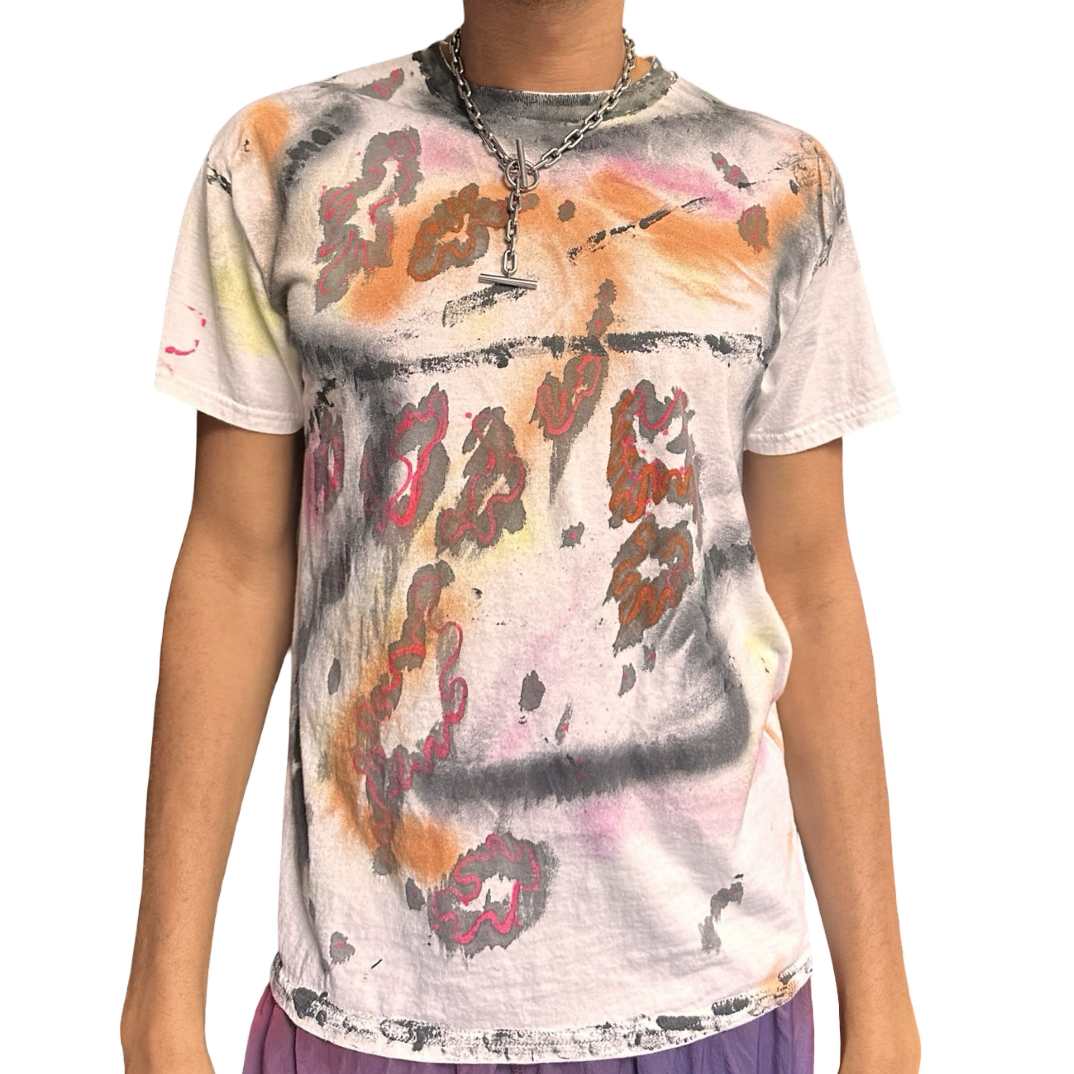 Gildan ASTROBOI* x Gildan 'Crossway' White Graphic T-shirt - Large Size US L / EU 52-54 / 3 - 7 Thumbnail