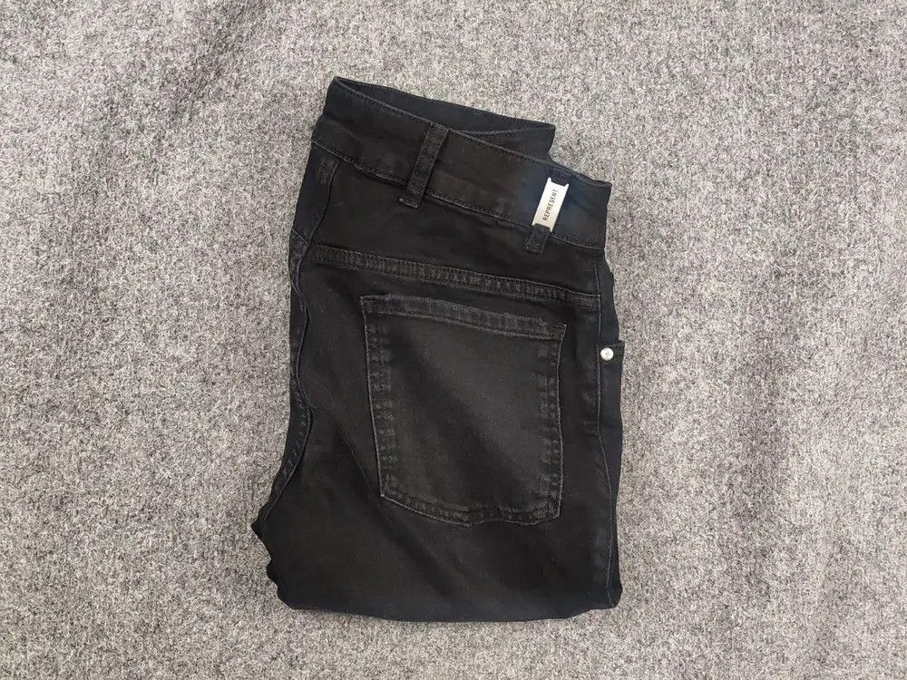 Represent Clo. Represent Destroyer Denim Black Fabric Faded Slim Fit Jeans Size US 29 - 1 Thumbnail