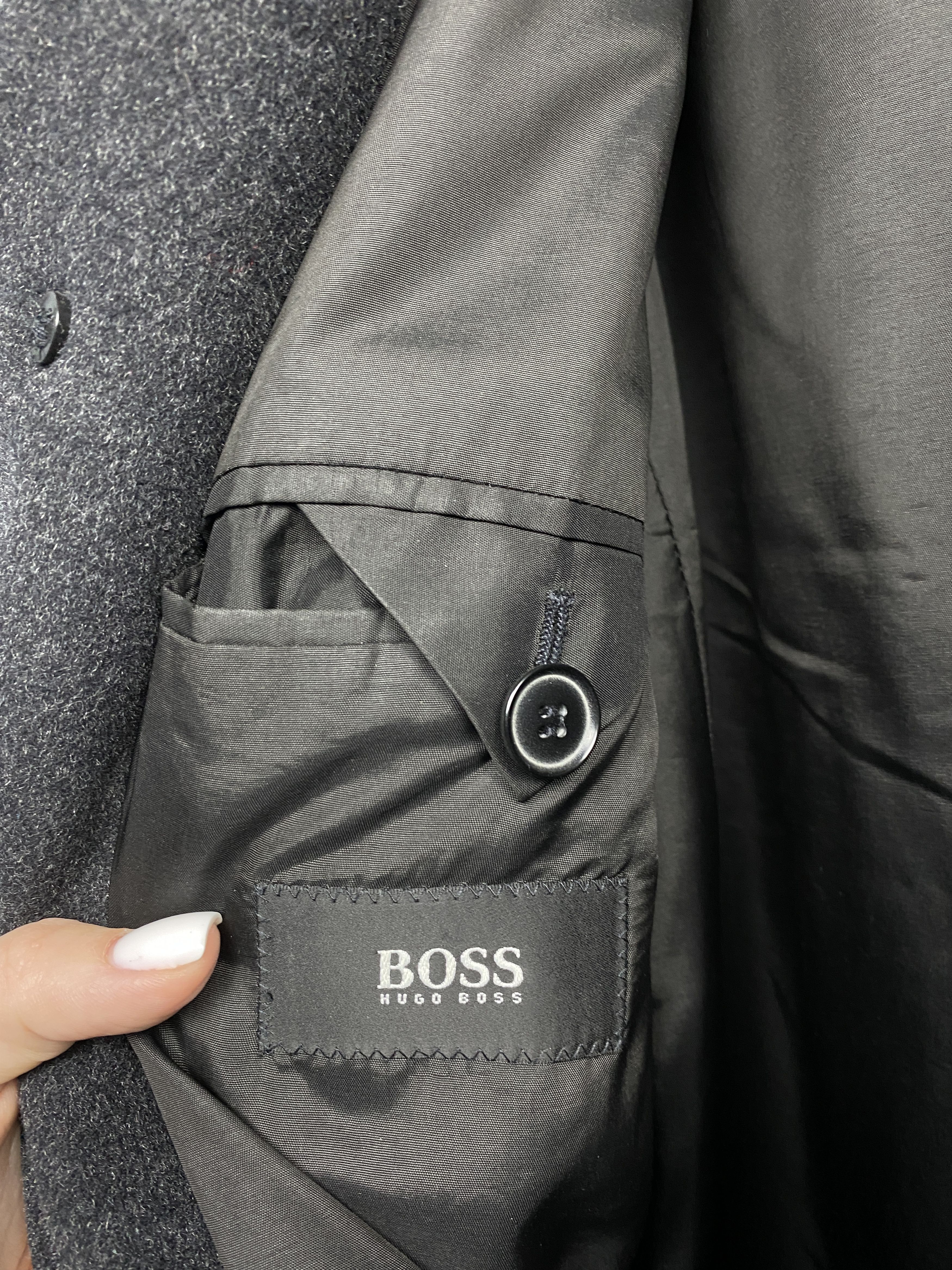 Hugo Boss Hugo Boss Vintage Mens Wool Coat Jacket Size US L / EU 52-54 / 3 - 4 Thumbnail