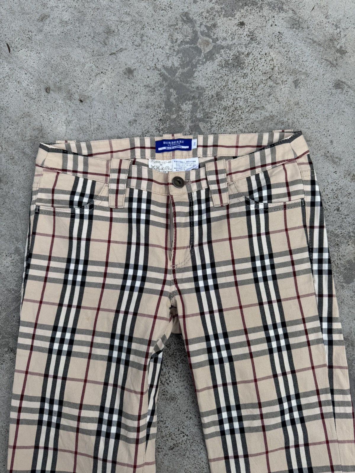 Burberry Burberry Nova Checkered Tailored Pants/ Vintage OG Burberry Size 24" / US 00 / IT 34 - 4 Thumbnail