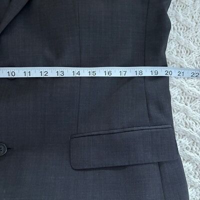 Hugo Boss Hugo Boss Pure Wool Blazer Jacket 2 Button Gray Sport Coat S Size 42L - 5 Thumbnail