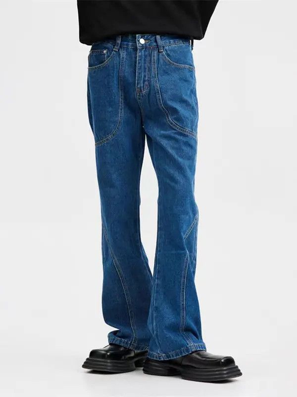Japanese Brand VIBE Harajuku original micro-flare floor-length jeans Size US 31 - 2 Thumbnail