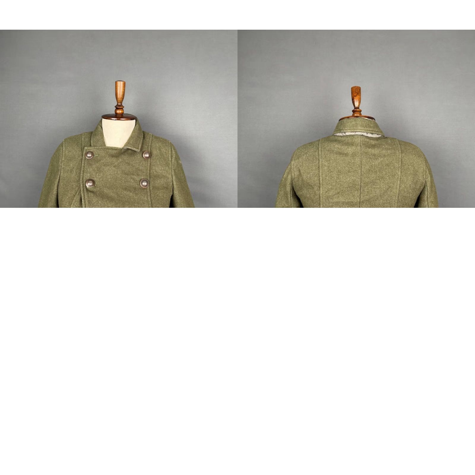 Pinko PINKO Coat Trench Olive Green Long Wool Lana 8 Womens Regular Size M / US 6-8 / IT 42-44 - 8 Thumbnail