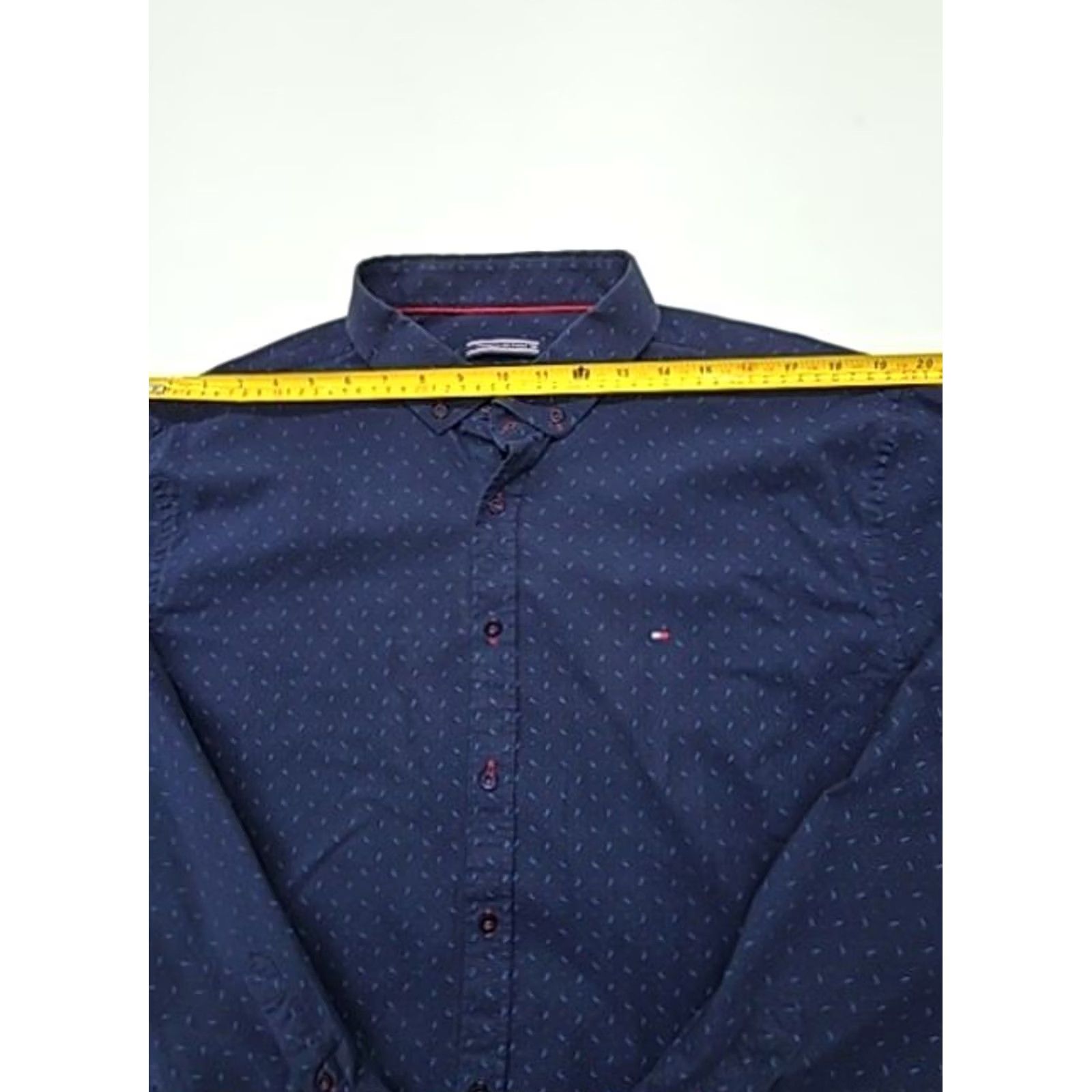 Tommy Hilfiger Tommy Hilfiger Men Navy Button-Down Shirt 3XL Regular Cotton Logo Shirt Mens 3XL Navy Logo Button-Up Size US XXL / EU 58 / 5 - 4 Thumbnail