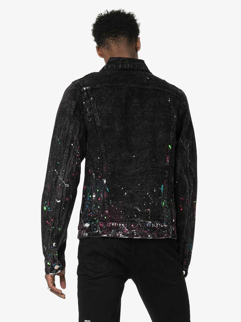 Amiri $1.1K VALUE AMIRI Paint Splatter Denim Jacket Size US L / EU 52-54 / 3 - 2 Thumbnail