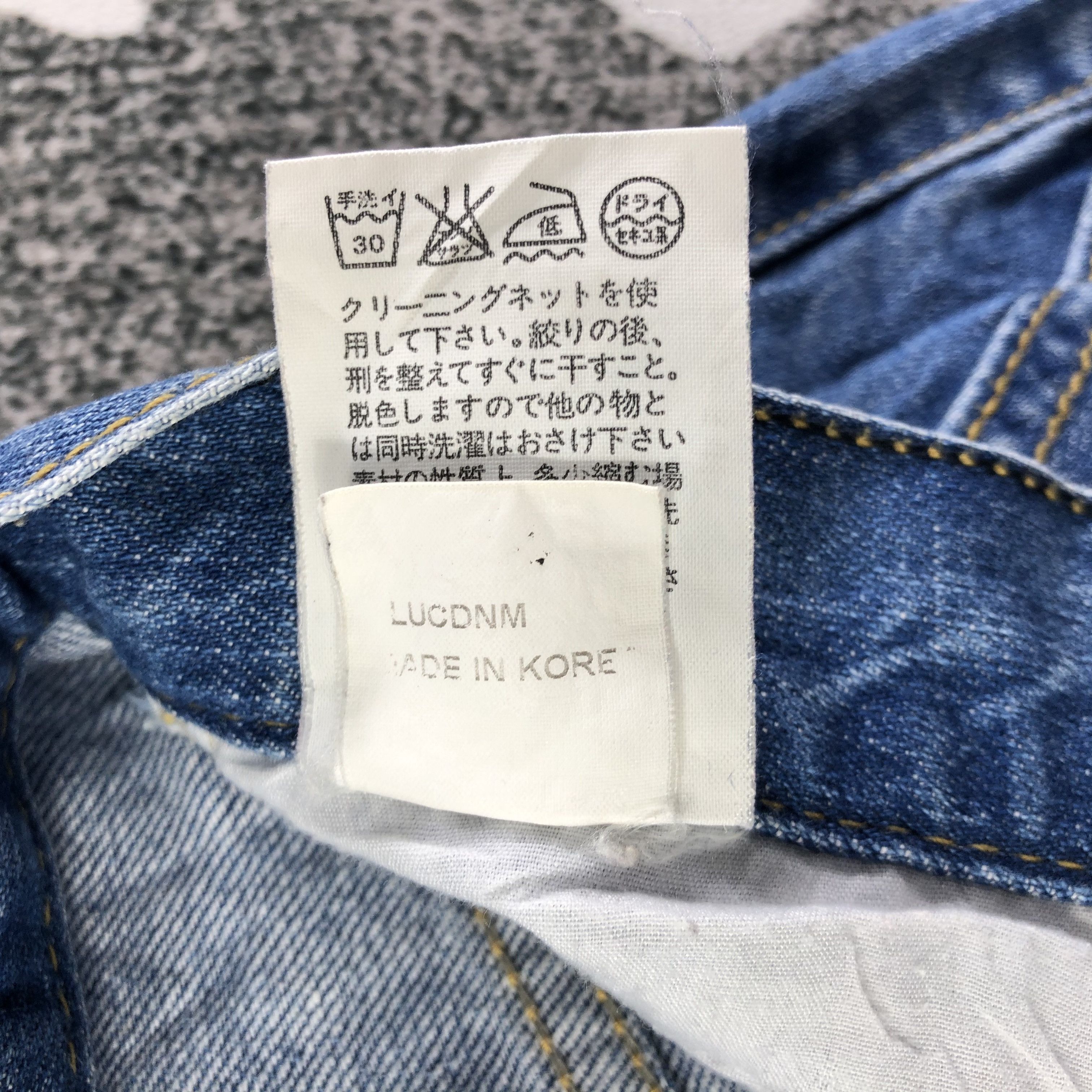 Japanese Brand Japanese Brand LUCDNM Jeans Blue Baggy Denim KJ1755 Size 28" / US 6 / IT 42 - 11 Thumbnail