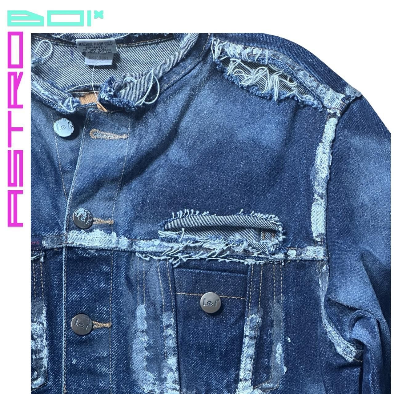L.E.I. × Vintage ASTROBOI* X L.E.I. DECONSTRUCTED BLUE DENIM JACKET _ MEDIUM Size M / US 6-8 / IT 42-44 - 6 Thumbnail