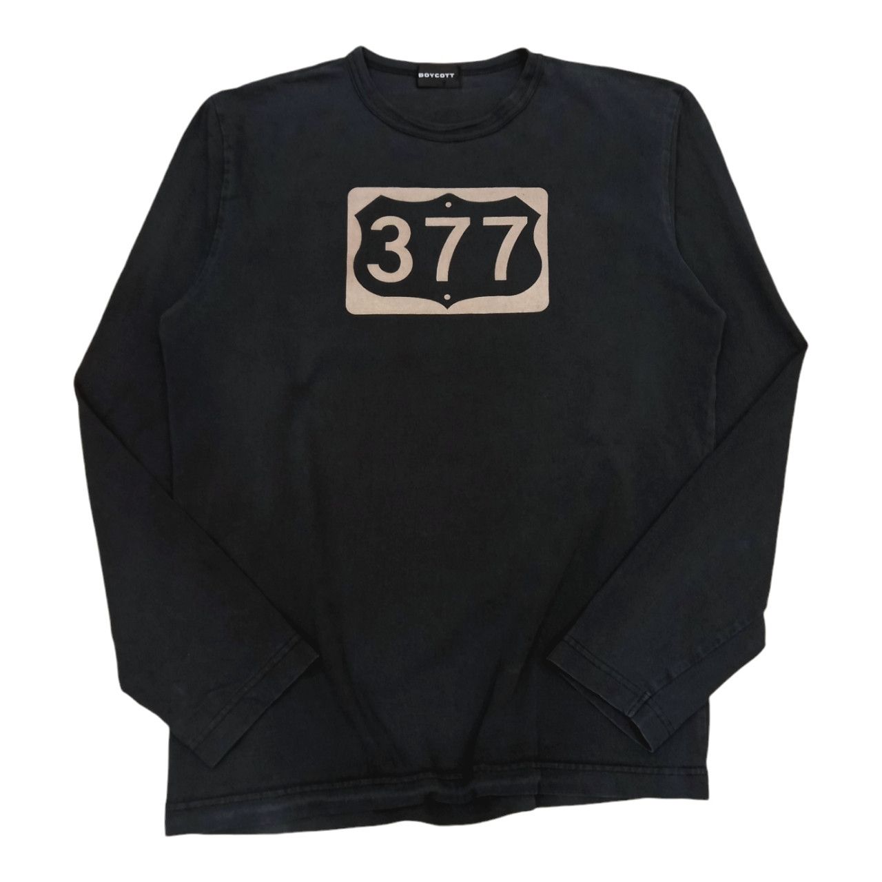 Boycott Boycott Japanese Streetwear Brand "377" LS Tee Size US M / EU 48-50 / 2 - 1 Thumbnail